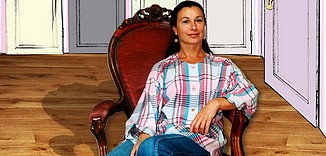 Gerta Stecher in der Kulturgießerei Schöneiche